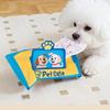 Fun Wet Wipes Treats Feeder Sniffing Training Toy For Dog with Noise Maker And Reward Pouches Enhancing Cognitive Skill