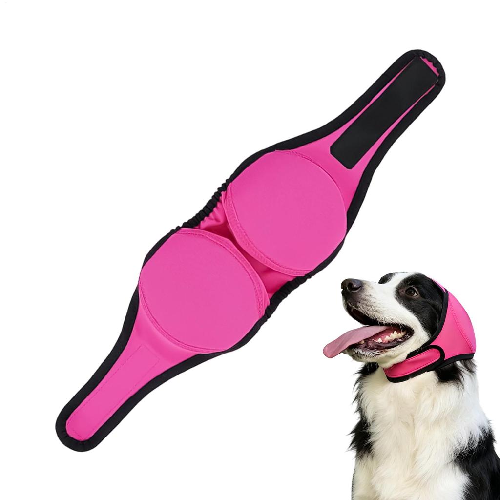 Adjustable Dog Earmuffs Noise Reduction Comfortable Quiet Head Cover Calming Head Wrap for Bathing Grooming Pet supplies