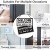 Putuo Decor Welcome Please Knock Office Door Signs, PVC Do Not Disturb Door Hanger Sign, Meeting In Progress Sign For Office Door Therapist