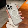 Magnetic Transparent Case For iPhone16 15 14 11 13 12 16 Pro Max Plus For Magsafe Clear Wireless Charging Cases Back Cover