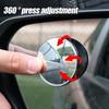 Car Blind Spot Mirror Auto Explosion-proof Edge Reverse Wide Angle 360° Adjustable Small Round Mirror Rearview Mirror Decoration