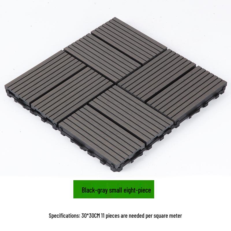 Waterproof WPC Balcony & Garden Flooring - Easy Snap-On, Anti-Corrosion, Ideal for Outdoors & Indoors.
