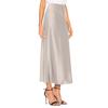 Women's Color Hip Hugging High Waist Slit Skirt