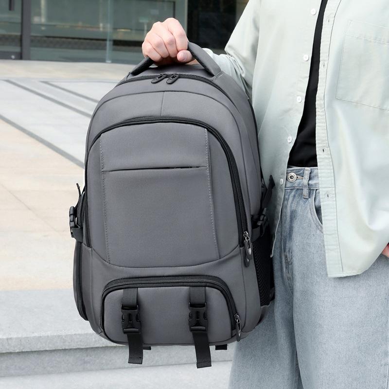 Men's Backpack, Large-capacity Casual and Simple Travel Bag, USB Multi-functional Laptop Bag for Business Trips