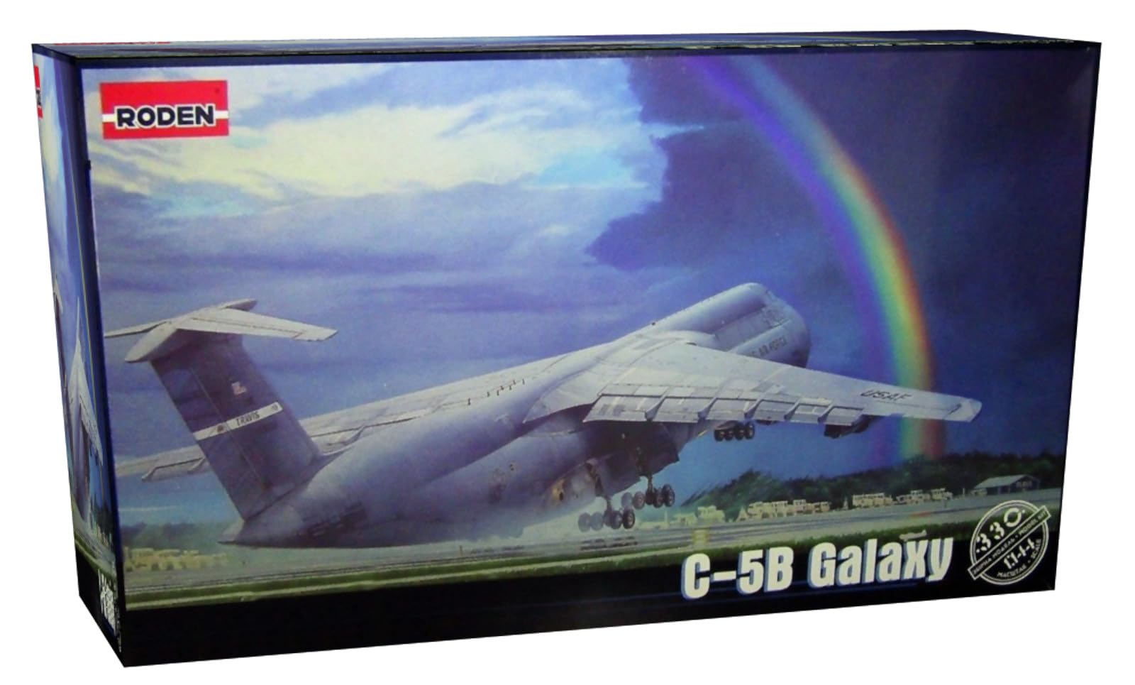 Roden scale US Air Force Lockheed Galaxy Strategic Transport Aircraft Plastic Model Kit RE14330 1/144 C-5B