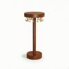Jewelry Display Stand with Wooden Base Tabletop Hooks Freestanding Necklace