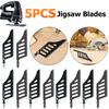 5pcs Jigsaw Blade T Shank Scroll Saw Blades Universal Jig Saw Blades Set Wood Plastic Metal Power Tool Accessories