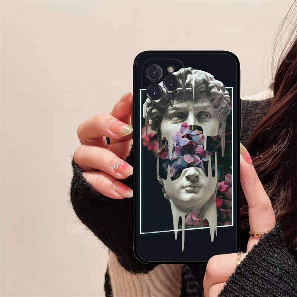 Rebellious Style Sculpture Of David Phone Case For IPhone 16 15 14 13 12 Mini 11 Pro XS Max X XR SE 6 7 8 Plus Soft