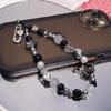 Elegant Flower Bead Pendant Accessory Y2K Heart Phone Charm Strap Hangings Charm
