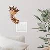 Self-adhesive Funny Cartoon Giraffe Switch Wall Stickers for Living Room Bedroom Home Decor