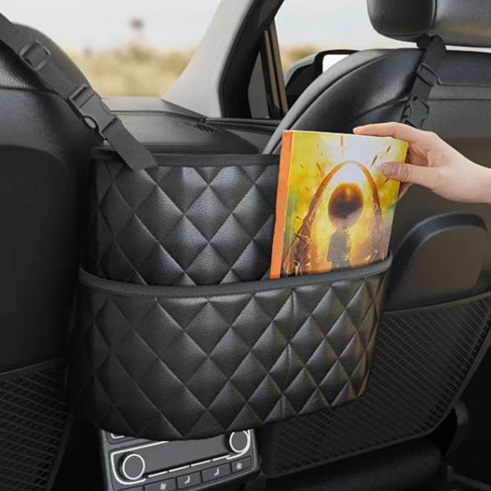 Car Seat Organizer Universal Hanging Storage Bag for Documents Water Bottles Toys Multi--Pocket Travel Tidy Pouch Pocket Fits Most Vehicles