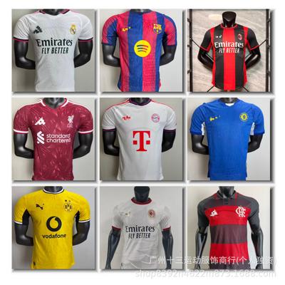 Maillots de Football Édition Joueur de Club Barcelona Atletico Madrid Liverpool Arsenal Bayern Paris Real Madrid Maillots