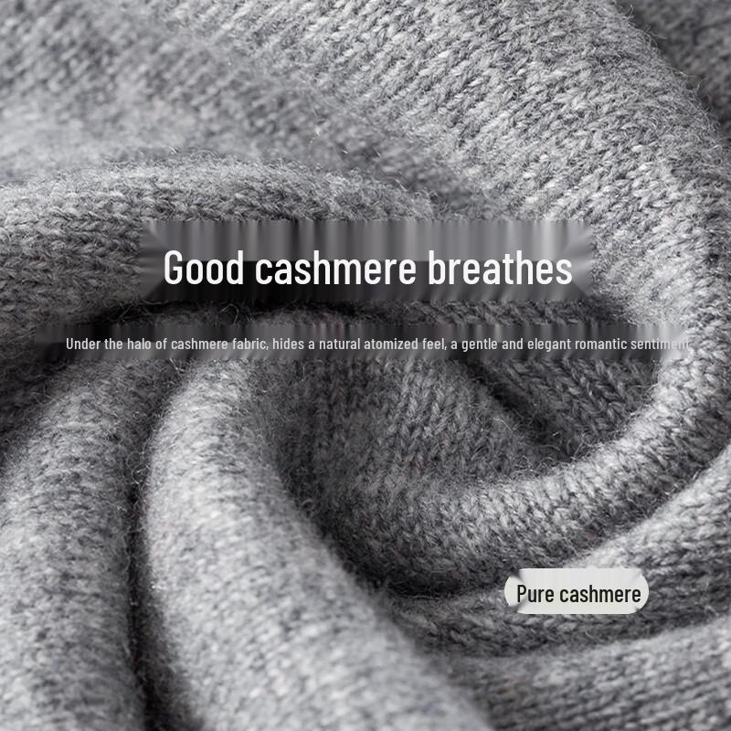 Hengyuanxiang Women's Pure Cashmere V-Neck Vest