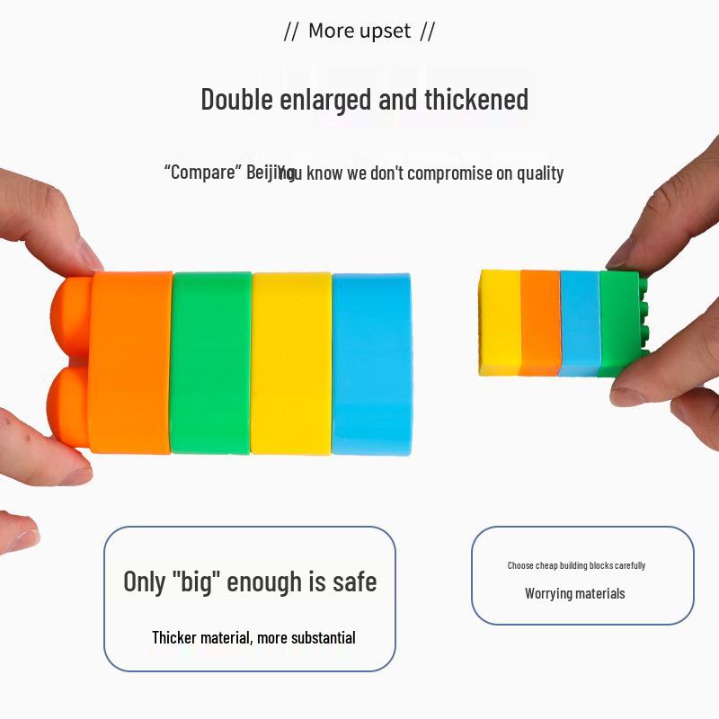 Large Educational Building Blocks for Kids - Safe, Interlocking Puzzle Toys for Boys & Girls