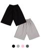 PHILIPPAKER [2Pack] Bermuda Giant One-Pleat Sweatshirt Crotch-Length Pants 2Pack