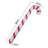 10pack inflatable Christmas canes made from sturdy PVC bright colors for holiday decoration at home parties or retail store