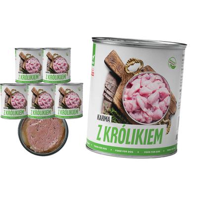 Wet Dog Food Tuftuf Can Minced Rabbit Set 6X800G