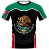 Fashion Mexico National Flag Print T Shirt For Men Funny 3D Eagle Pattern Short Sleeve Summer Casual O-neck Loose Top Men's Tees