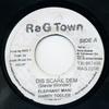 7inch Record ELEPHANT MAN  HARRY TODDLER  Dis Scare Dem NONE Scare Dem Muzic Jamaica Reggae Ska  Dub Used