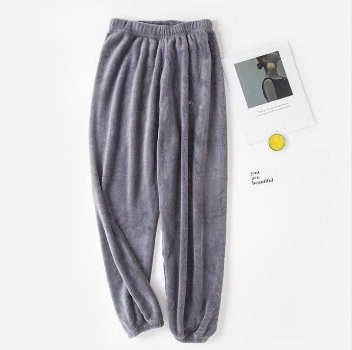 Women's Winter Coral Fleece Pajama Pants - Fleece-Lined, Thick, and Cozy Sleepwear
