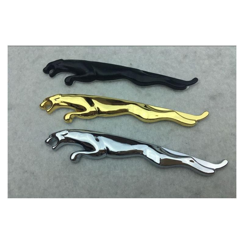 2 szt. Metalowe Emblematy 3D Jaguar Naklejki Zestaw Dla Modeli Xjs Xj6 Xk8 Xf I E Type