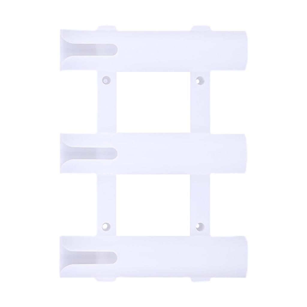 Wall Mounted Fishing Rod Holder Bracket 3 Rods Tube Plastic Boat Fishing Rod Racks