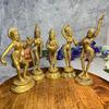 Apsara Dancing Lady Statue, Showpieces Beautiful Dancing Ladies, Gold, Brass