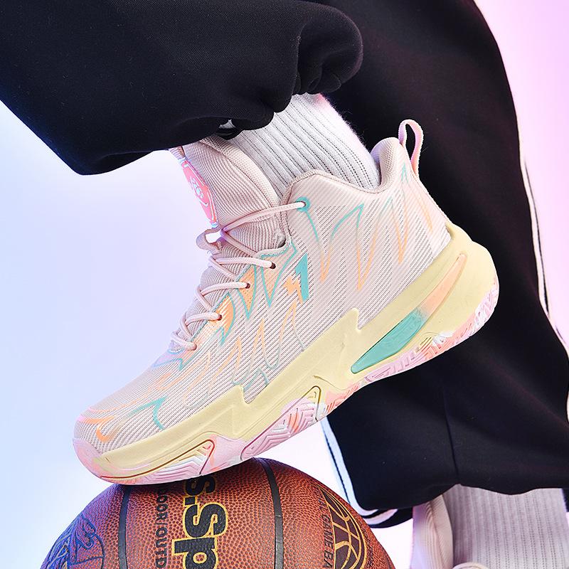 2025 large size 45 basketball shoes men's mandarin ducks new high-top sports shoes youth training actual basketball shoes