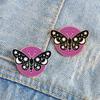 Retro Butterfly Moth Enamel Pin Star And Moon Insect Brooch Purple Backpack Badge Animal Jewelry Gifts For Women Girls Wholesale