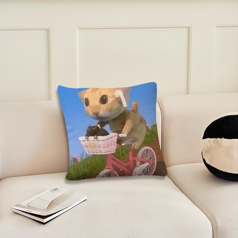 Funny Abstract Cat Cushion Cover Pillow Cover Decoration Room Home Sofa Living Office Car Nordic Simplicity