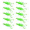 10Pcs/set Soft PVC Shrimp Lures Baits Swim Floating Sinking Lures Simulation Prawn Shrimp Fishing Tackle Lures Baits