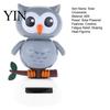 Solar Shaking Head Toy Funny Dancing Duck Toys, Creative Fun Swinging Stable Base Car Ornament Owl Decorations Desktop Ornaments Interior Cute
