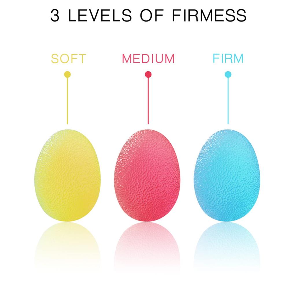 Grip Strengthening Balls of with Storage Bag Hardness 2 (Set 3) [3 Levels, Sizes]
