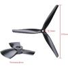 4pcs HQ Macroquad Prop 8X4X3 Tri-Blade Propeller 8 inch CW CCW Propeller Black-Glass Fiber Nylon for RC FPV Drone Quadcopter