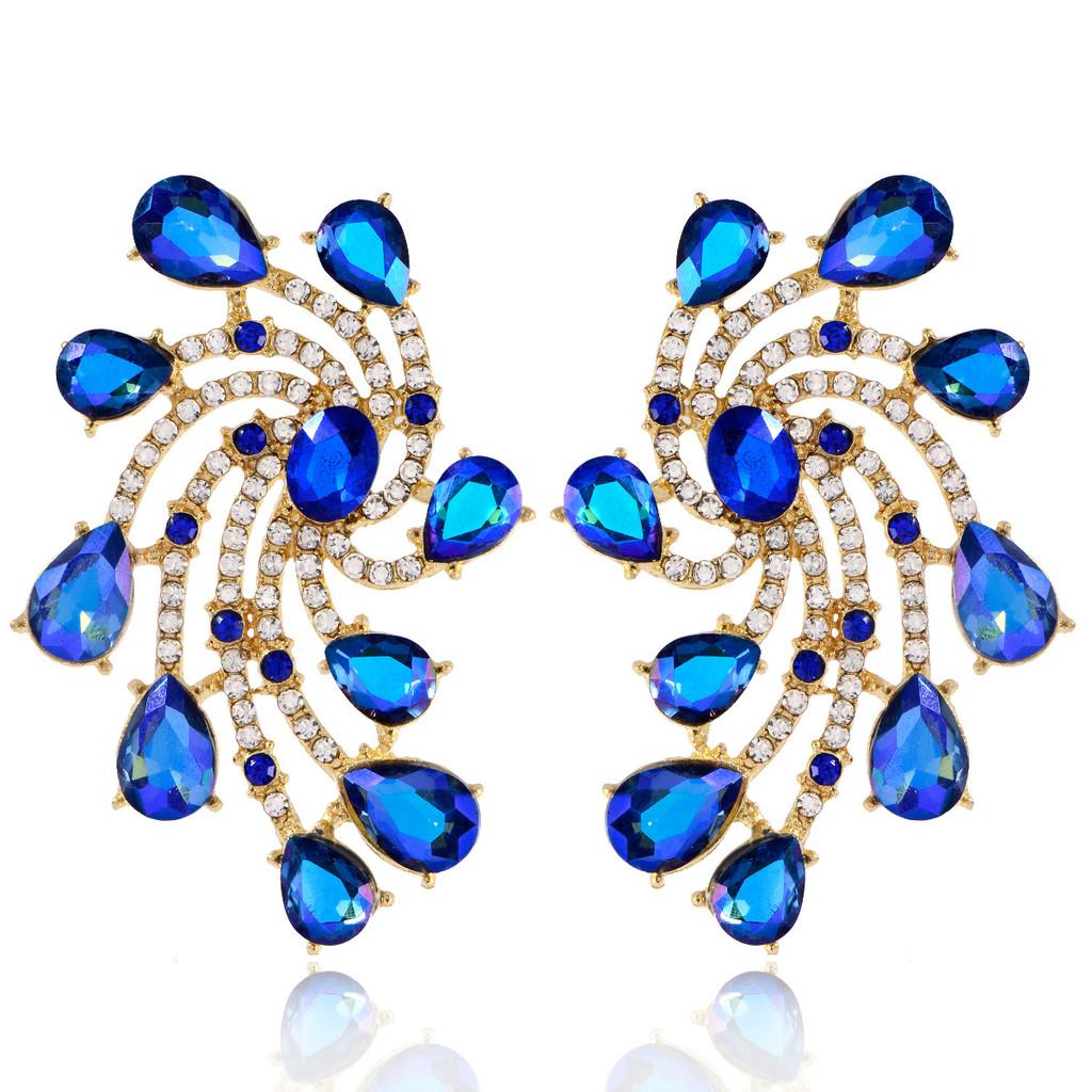 Geometric Alloy Earrings For Women With Symmetrical Design And Fall Fashion Trend