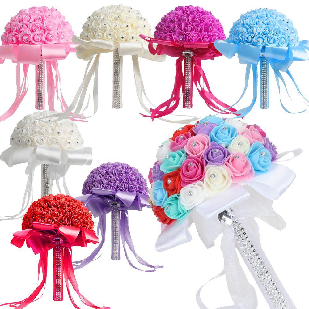 Pearl Artificial Hand Bouquet Romantic Bridesmaid Bouquet Wedding Bouquets Wedding Accessories