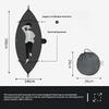 2-In-1 Camping Hammock with Mosquito Net Automatic All Season Suitable Portable Outdoor Hanging Bed for Camping Travel
