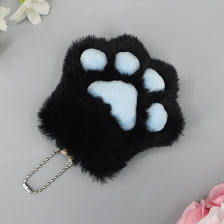 Handmade Plush Cats Paw Keychain Cats Paw Key Rings Backpack Car Charm Pendant