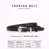 Women's Genuine Leather Fashion Belt - Versatile, Thin Cowhide Waistband for Suits & Dresses