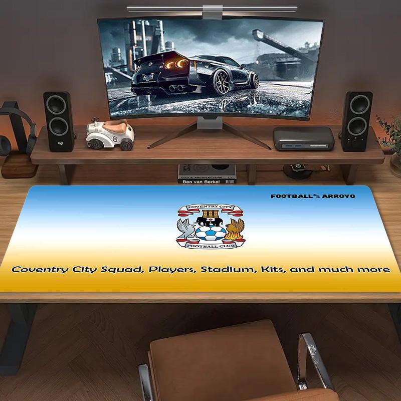 Coventry City Color Mouse Pad Large Gaming Table Cushion Non-slip Laptop Tablet Big Mousepad XXL Mat Mini PC Playmat With Lock Edge