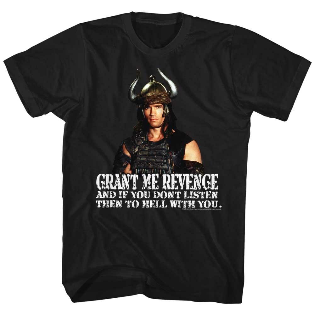 Conan The Barbarian Movie Grant Me Revenge Or To Hell With You Men T-Shirt XL