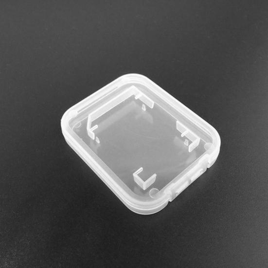 10 ks Ľahký priehľadný úložný box na štandardné SD karty SDHC