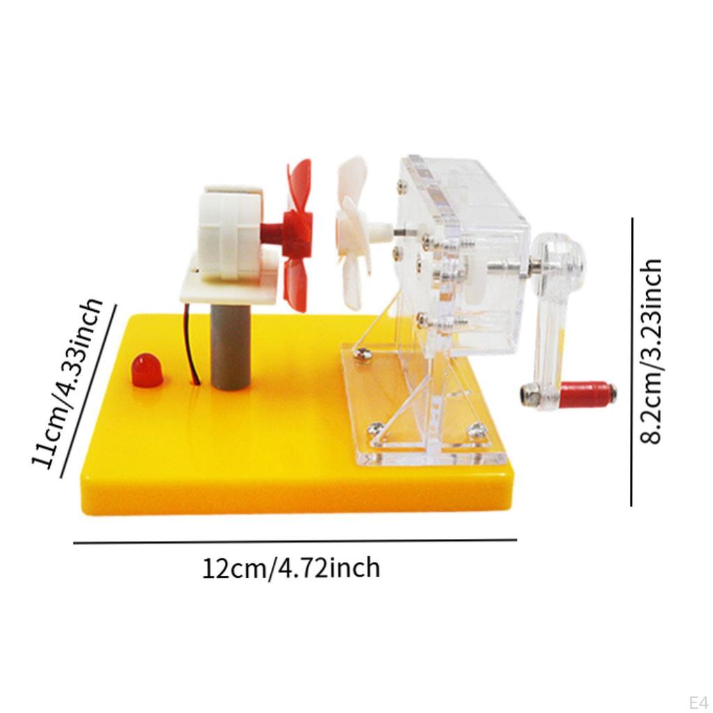 Kurbelgenerator Glühbirne Wissenschaftsexperimentierkasten für Bildung