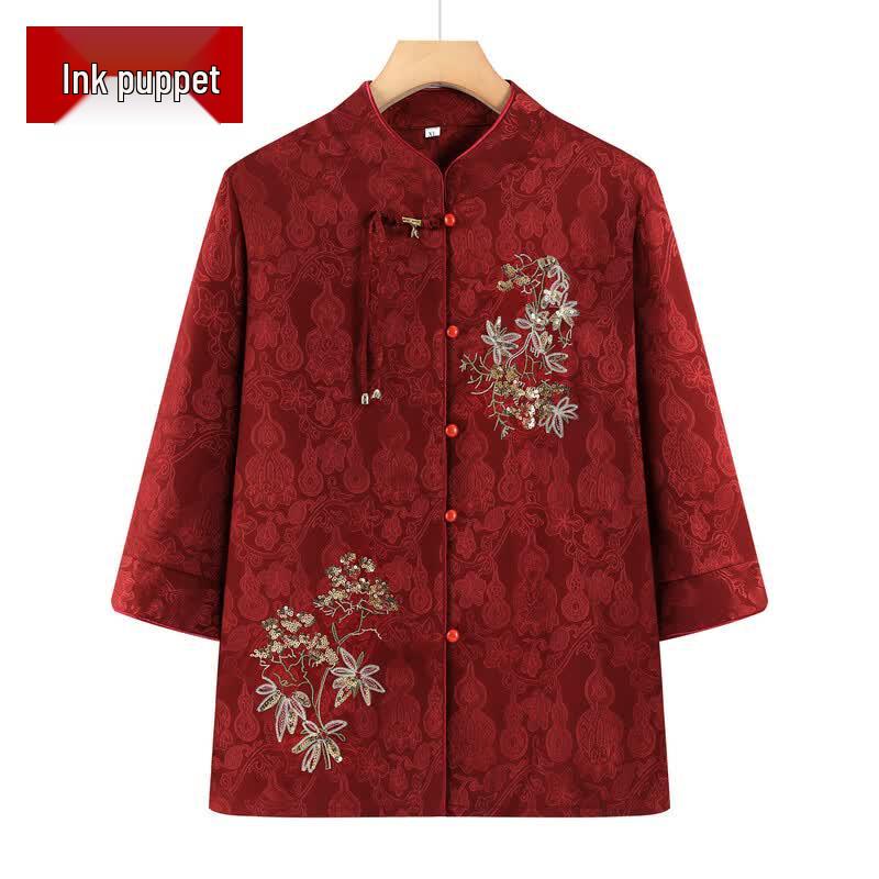Элегантная летняя блузка в новом китайском стиле 3XL