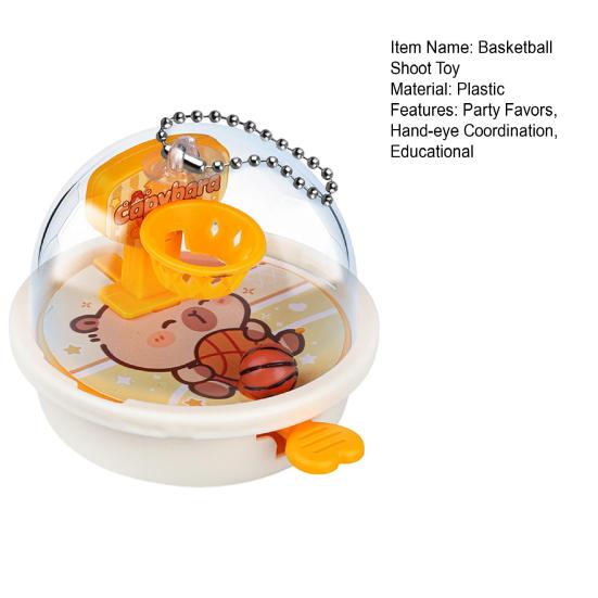 Mini Finger Basketball Shoot Game Handheld Desktop Basketball Hoop Game Machine Push Basketball Launching Toy Toddlers Party Favors