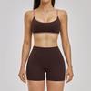 Stilvolles rückenfreies Sportset für Damen mit dünnen Trägern für Yoga & Laufen - 6116