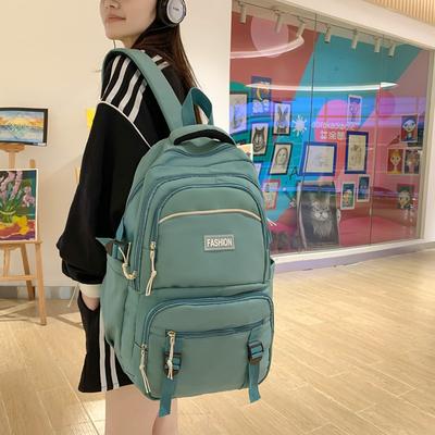 Large Capacity Schoolbag Female High Value Simple Junior High School High School Student College Backpack