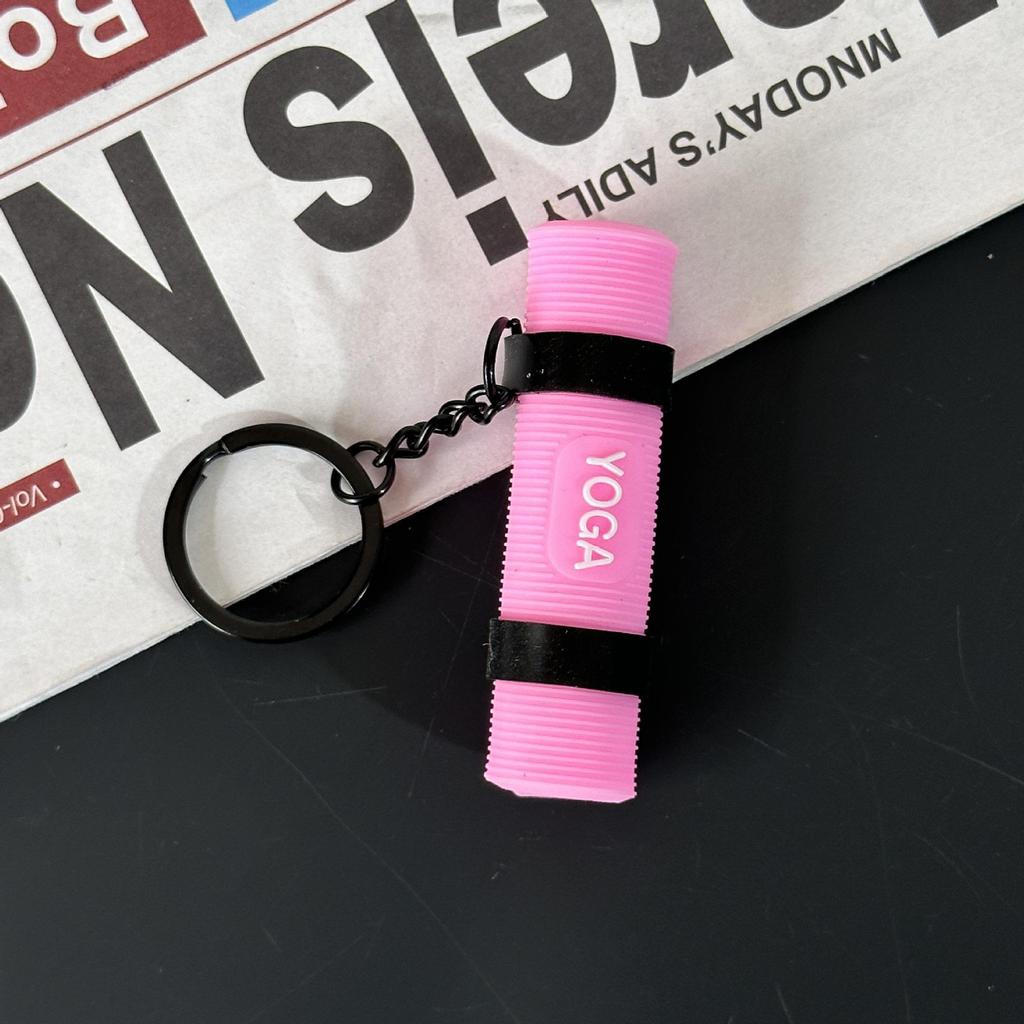 Fitness Series Gummi-Schlüsselanhänger: Hantel- & Kurzhantel-Anhänger für Geschenke