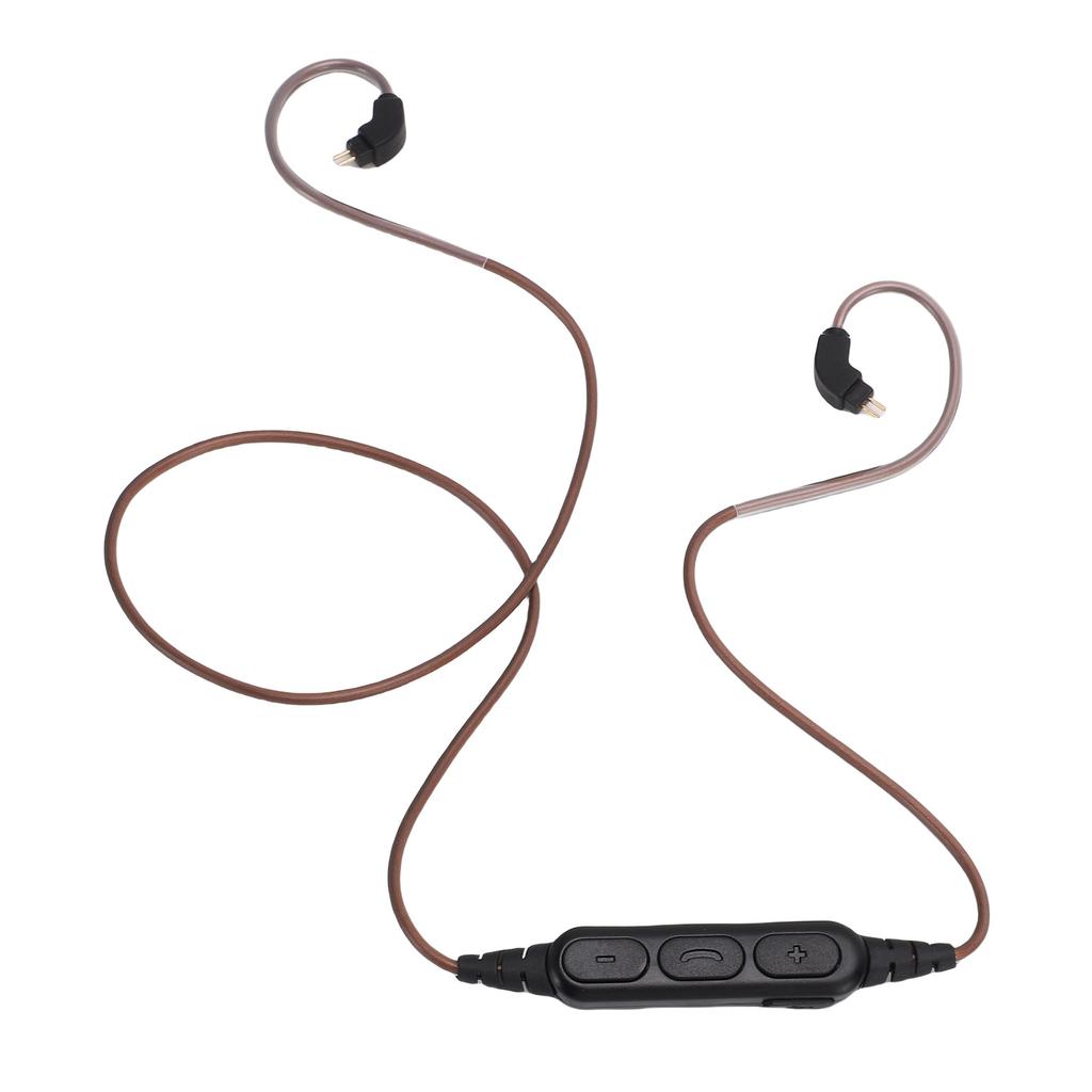 Adapter Cable, Replacement 5.3 Earphone Adapter with Microphone and Volume Control for 0.78mm 2-Pin Headphones