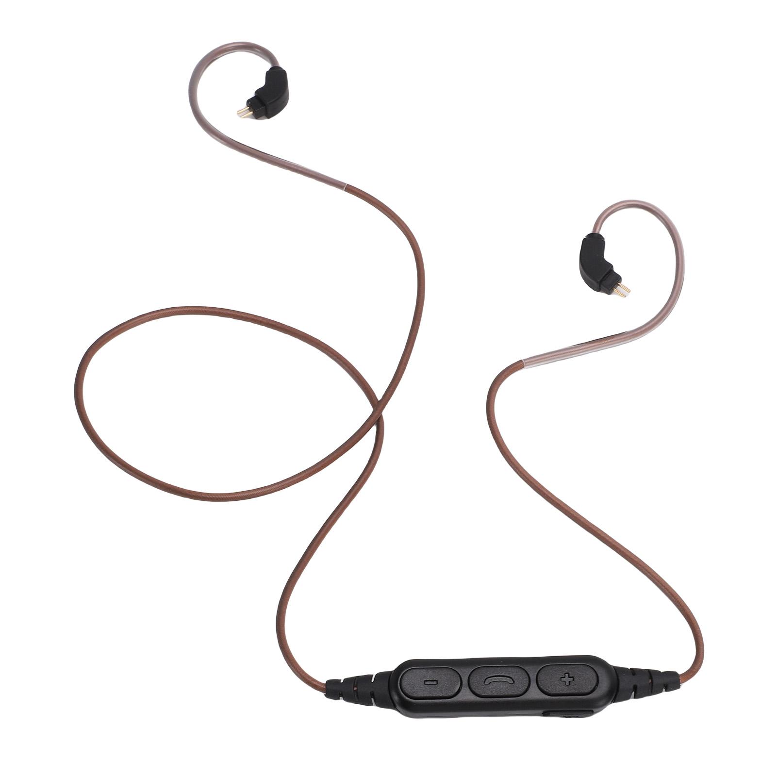 

Adapter Cable OFC PVC 5.3 Earphone Replacement Adapter Cord with Mic and Volume Control for 2 Pin 0.78mm Headphones